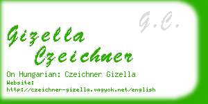 gizella czeichner business card